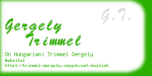 gergely trimmel business card